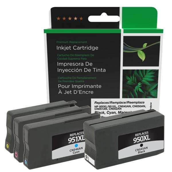 Clover Imaging Group Imaging Remanufactured High Yield Black, Cyan, Magenta, Yellow Ink Cartridges 118160 - main